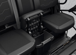 Center underseat storage bin